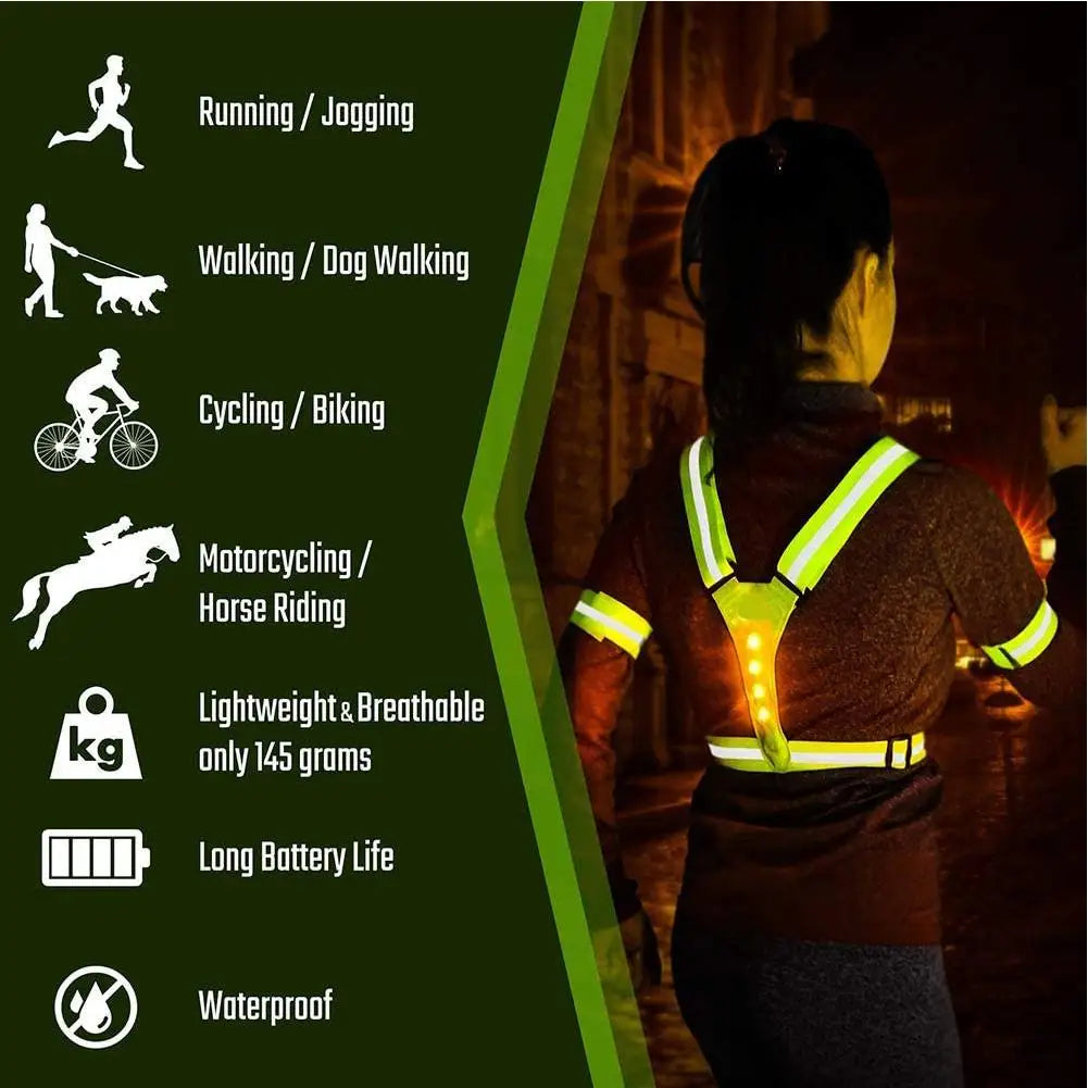 LED Sports Reflective Vest