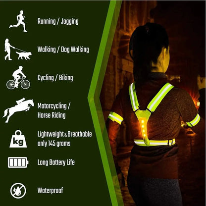 LED Sports Reflective Vest