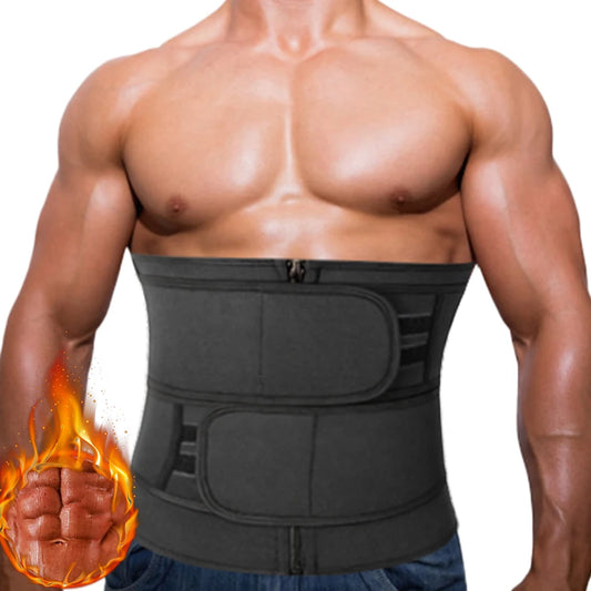 Mens Waist Trainer Core Fitness Belt (Weight Loss Body Shaper)