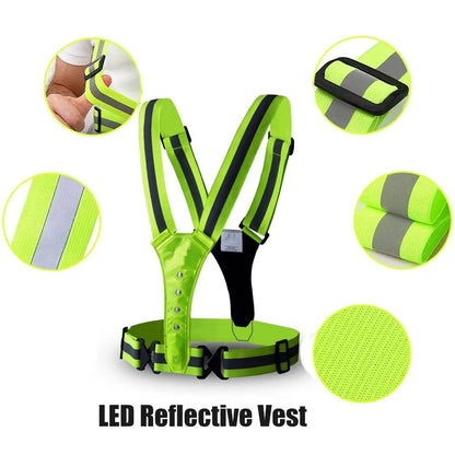 LED Sports Reflective Vest