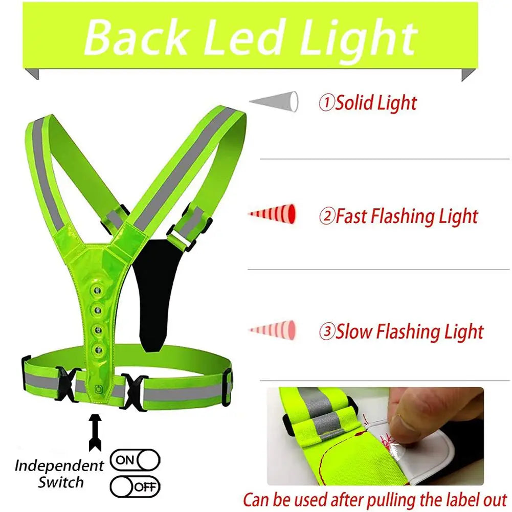 LED Sports Reflective Vest