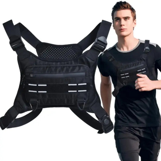 Adjustable Sports Chest Bag with Phone Carrier