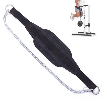 Weightlifting Dip Belt w/ Metal Chain