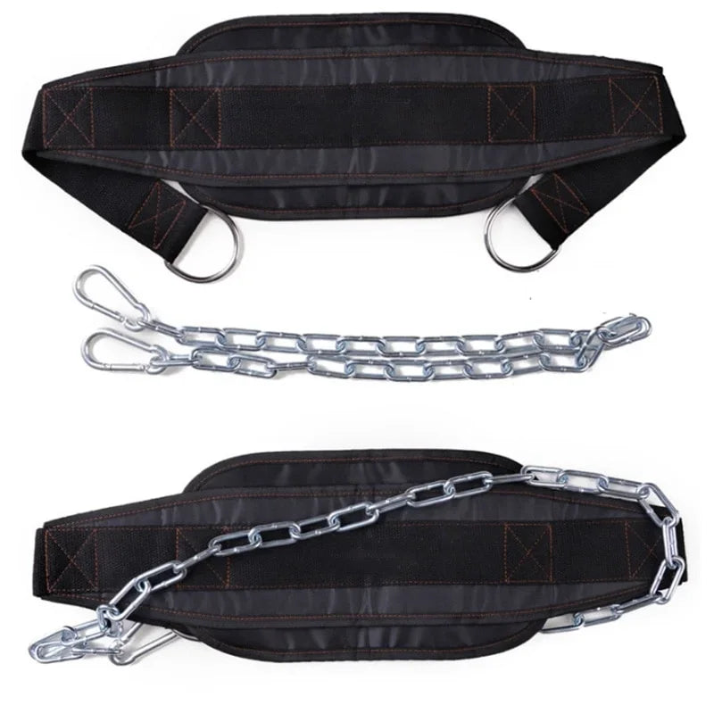 Weightlifting Dip Belt w/ Metal Chain